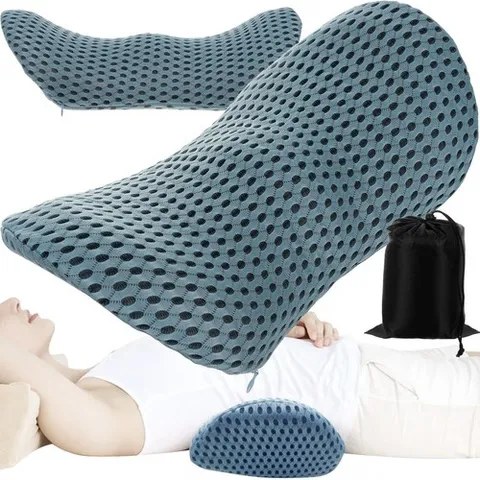 Ergonomický bederní polštář z paměťové pěny na židli a autosedačku