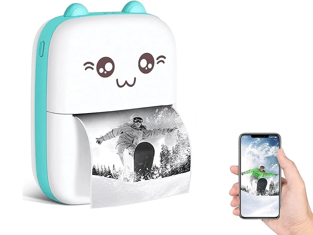 Mini Bluetooth tiskárna k mobilu na fotky, štítky a poznámky