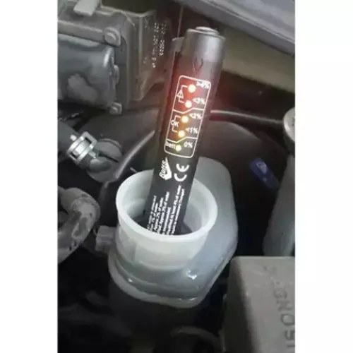 Digitální tester brzdové kapaliny s LED diodami, měření vlhkosti 0-3 procenta, kapesní velikost